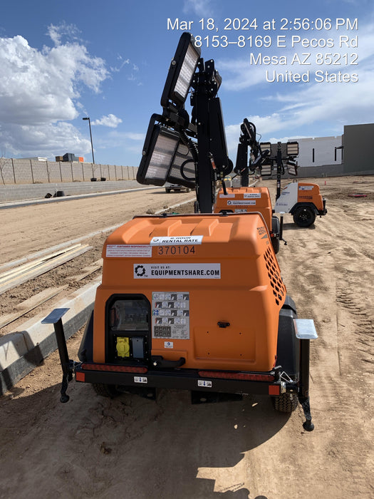 2023 Generac MLT2 Diesel, Flex Switch 120V Input, Powerzone Controller, 
(4) 320W LED Lights, 4kW Generator, 39.9 Gal Fuel Tank, 2" Ball, T3