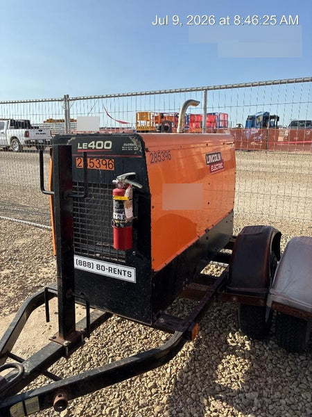 2022 Lincoln Electric LE400 Kubota V1505, Trlr, Cable Rack, Light Kit, ES Decals, T3