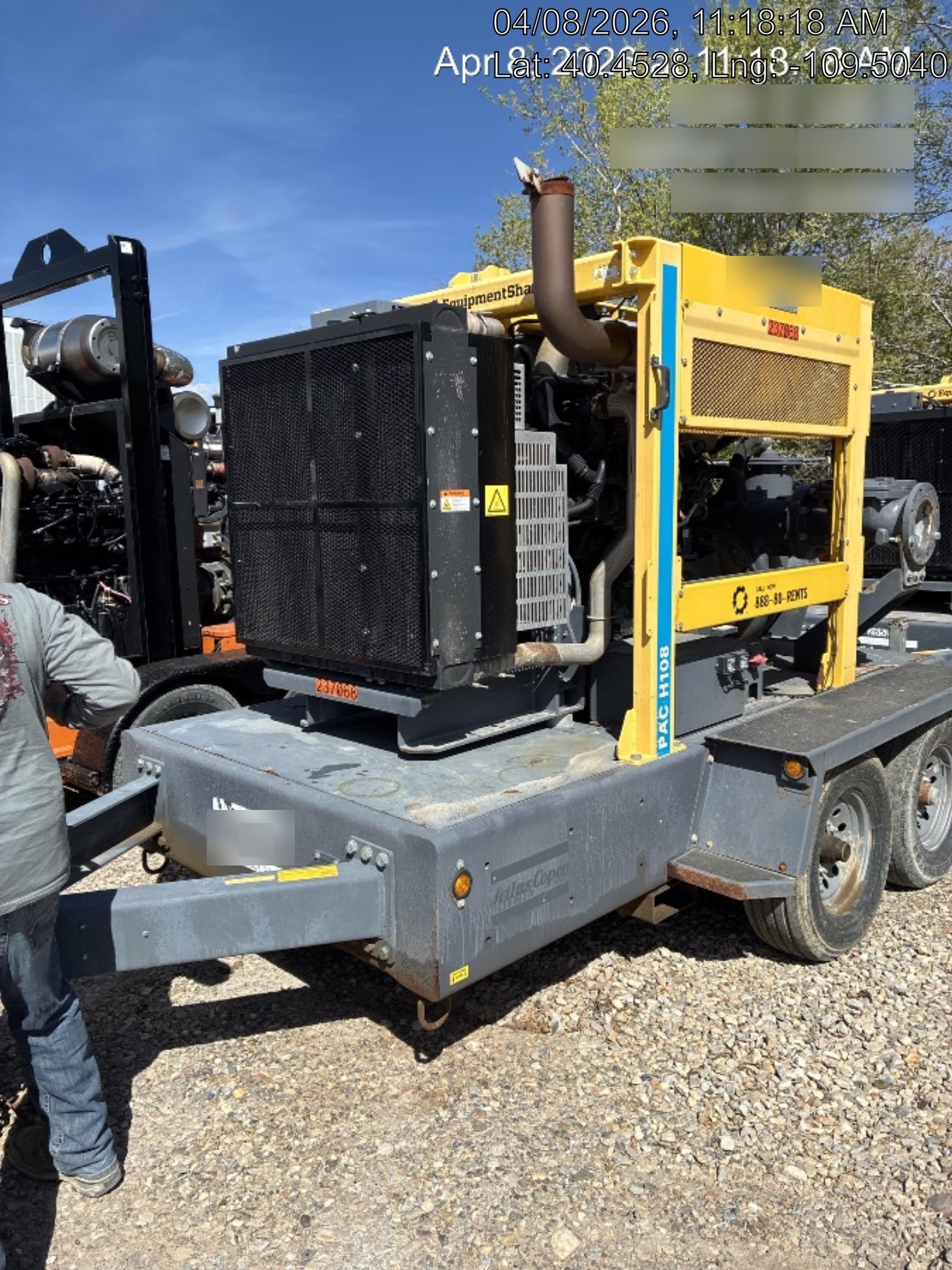 2022 ATLAS COPCO PAC H108 JD