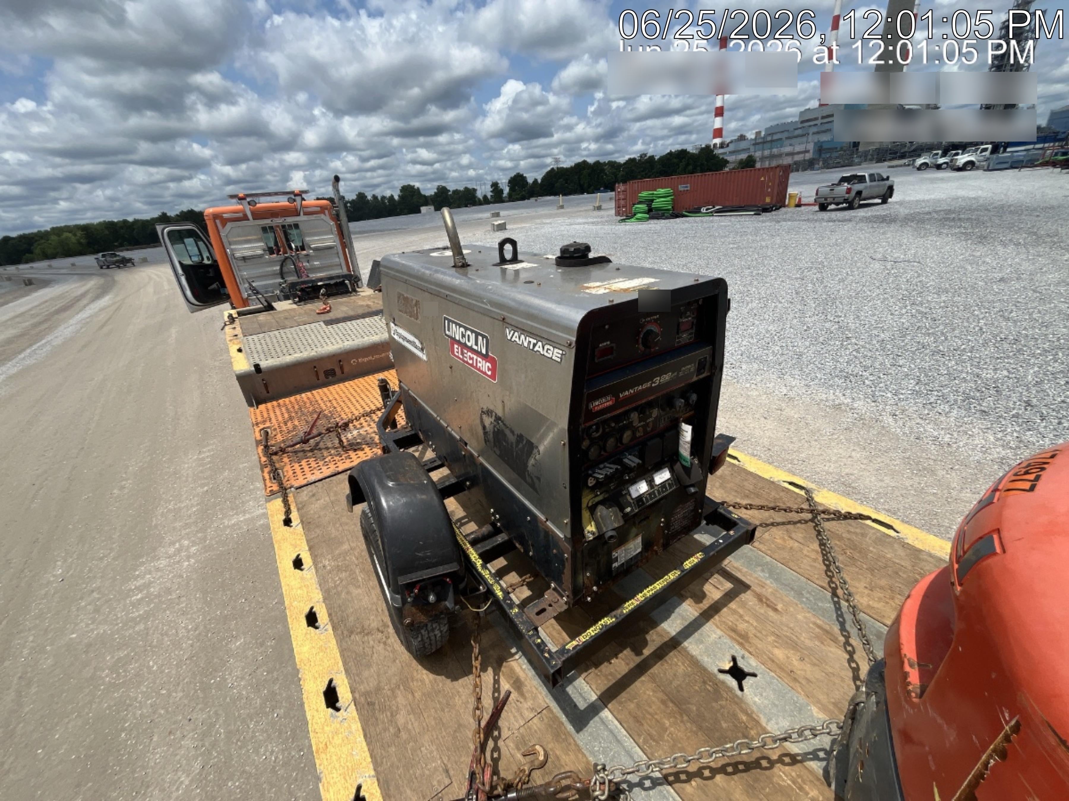 2019 Lincoln Electric Vantage 322 Lincoln Vantage 322 Welder w/Trailer, Light Kit, Cable Rack