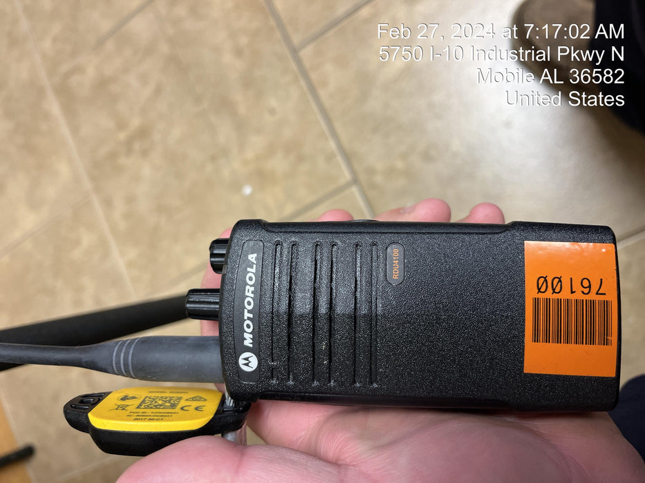 2020 MOTOROLA RDU4100