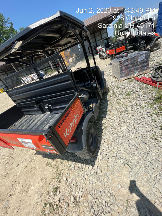2022 Kubota RTV-X1140W-H Plastic Canopy, Windshield Acrylic Clear, LED Strobe Light, Wire Harness Kit, Back up Alarm