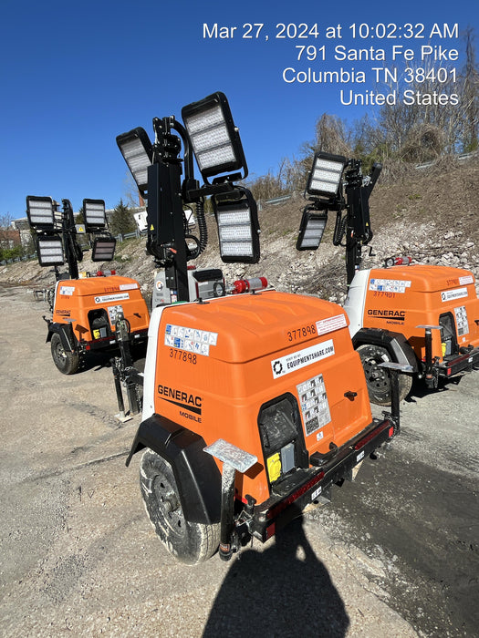 2023 Generac MLT2 Diesel, Flex Switch 120V Input, Powerzone Controller, 
(4) 320W LED Lights, 4kW Generator, 39.9 Gal Fuel Tank, 2" Ball, T3