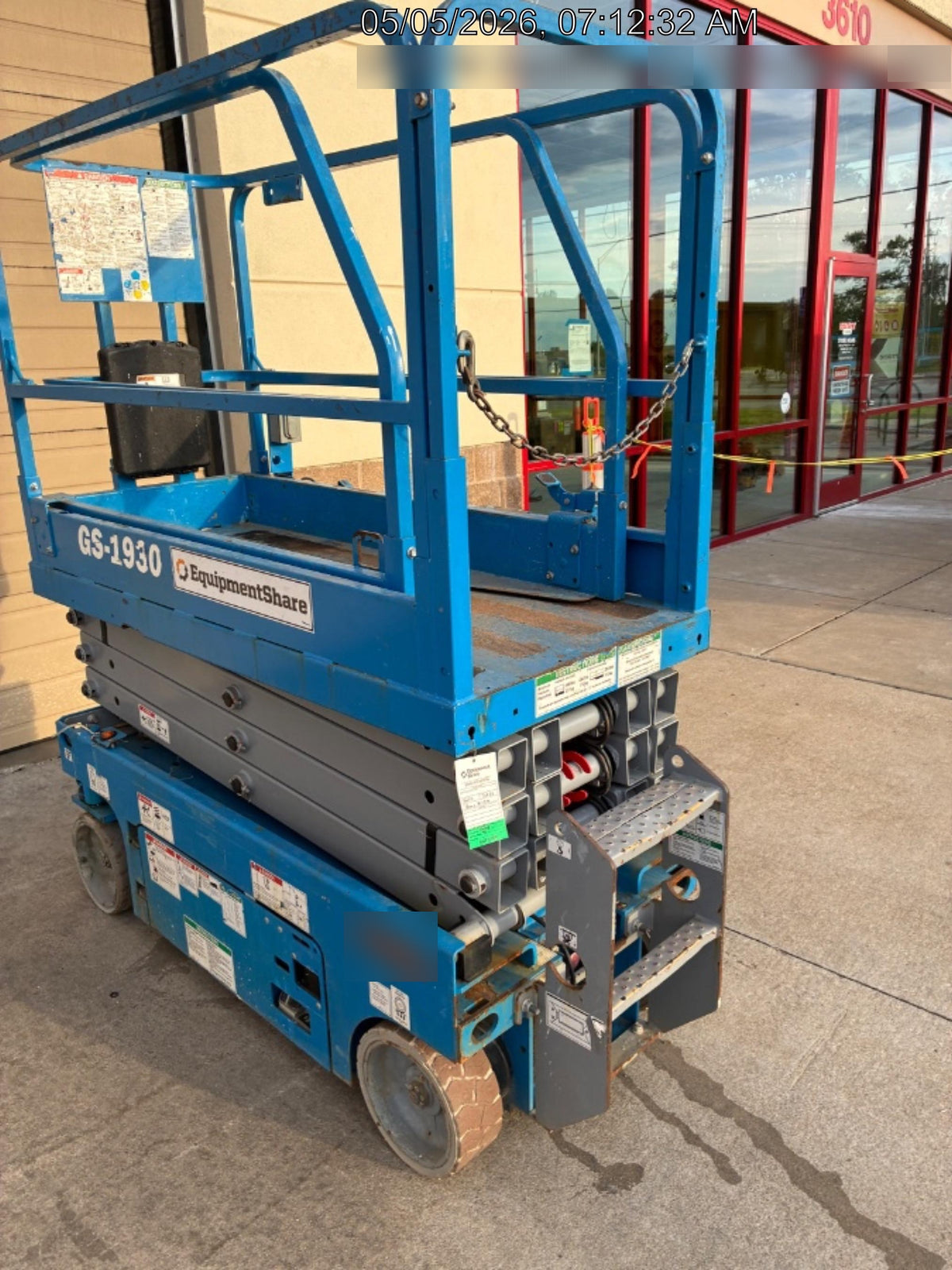 2019 Genie GS-1930 Fixed Rails with Chain Entry