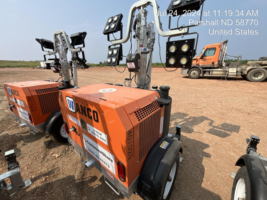 2024 Wanco WLTT-4MM4K Diesel, Deep Sea Controller, Shore Power Plug, Auto Start, (4) 350W LED Floodlights, 4kW Generator, 60 Gal Fuel Tank, 2" Ball, T3