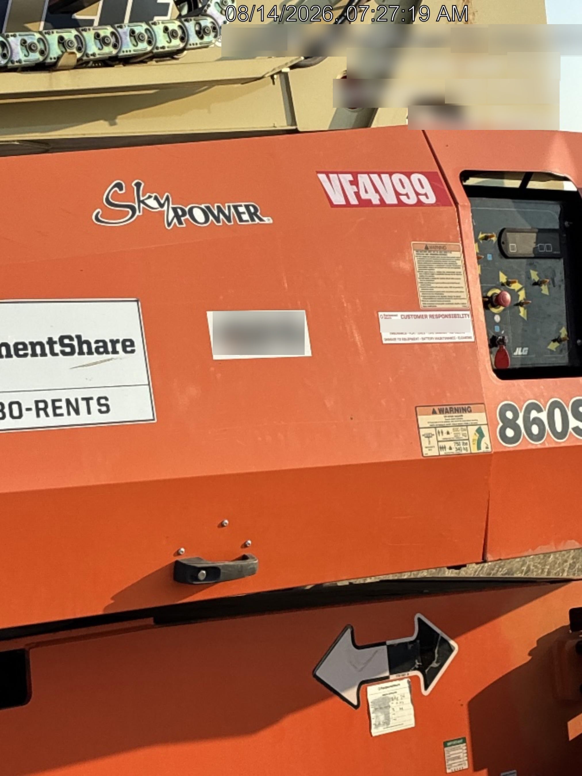 2019 JLG 860SJ