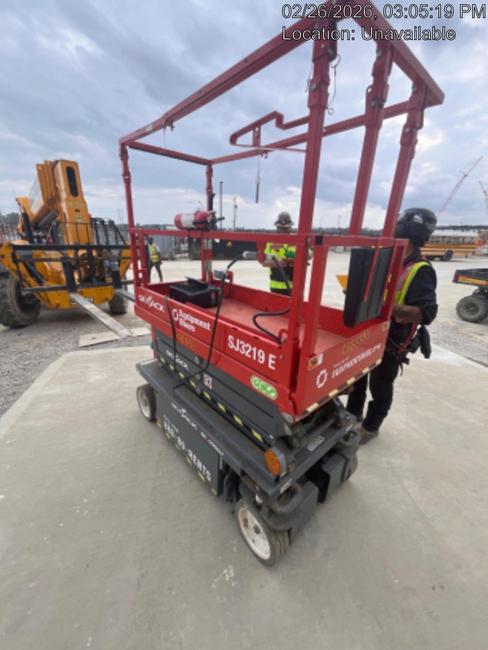 2024 Skyjack SJ3219 Electric Drive, Sld NM Tires, DBcns, RFRails, Power to Platform, T3 + Access Control