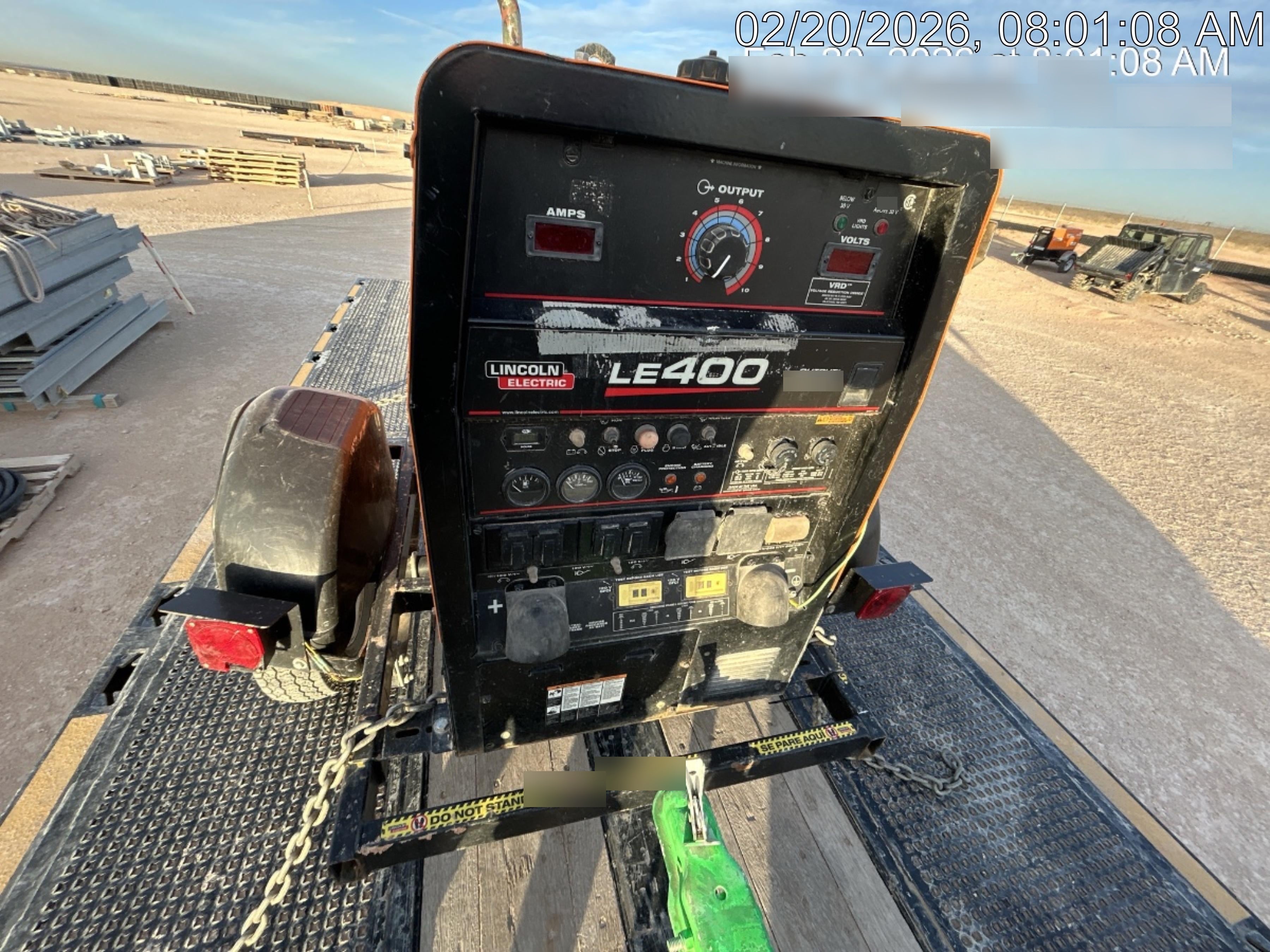 2022 Lincoln Electric LE400 Kubota V1505, Trlr, Cable Rack, Light Kit, ES Decals, T3