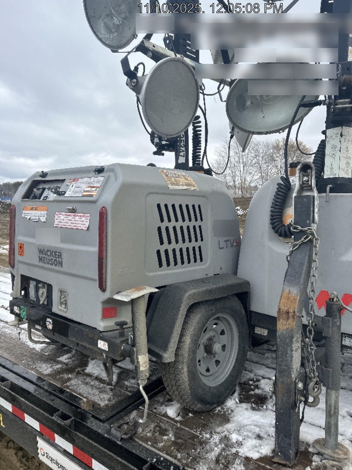 2018 Wacker Neuson LTV6L-MH Wacker Neuson LTV6L Mobile Light Tower w/Fuel Level Sensor Installed