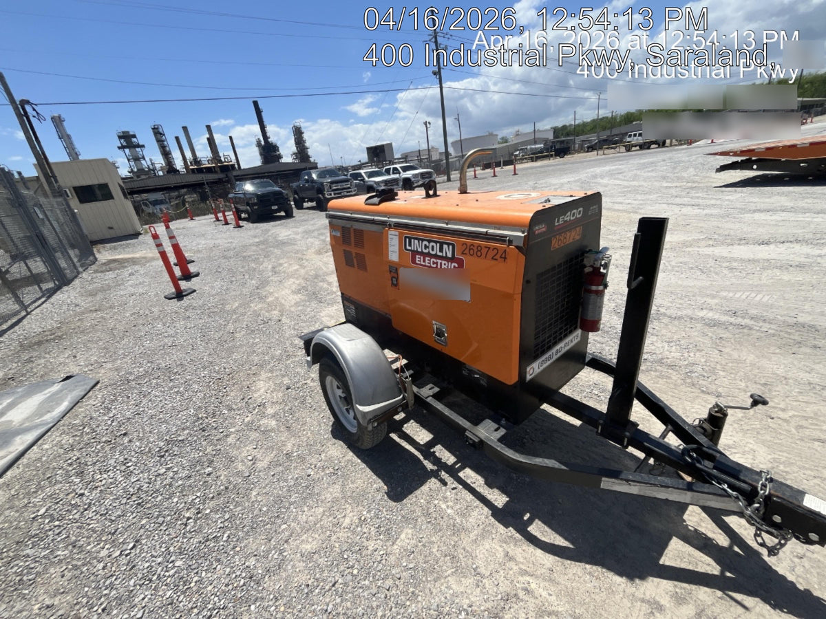 2022 Lincoln Electric LE400 Kubota V1505, Trlr, Cable Rack, Light Kit, ES Decals, T3