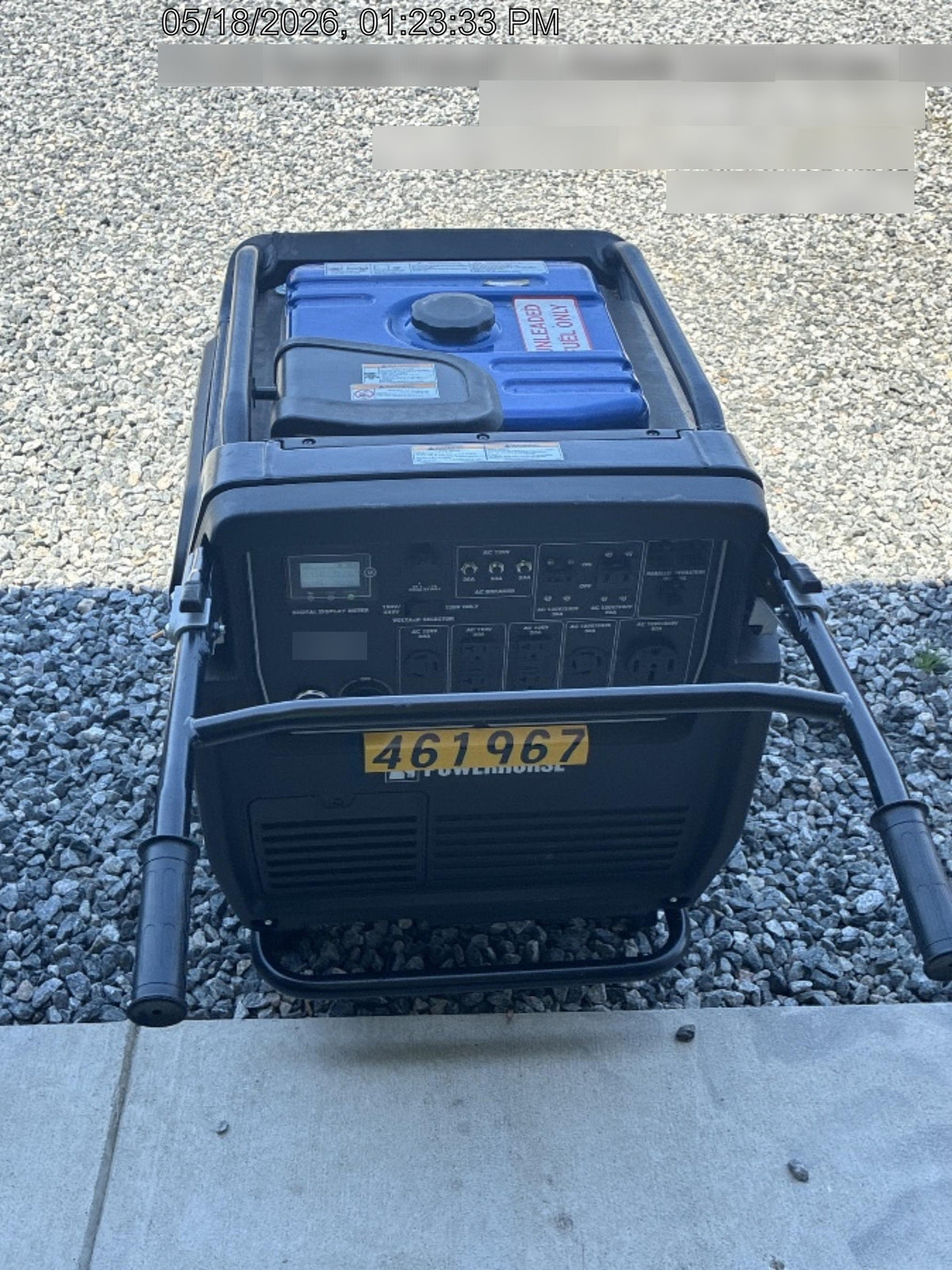 2024 Powerhouse POWERHOUSE7500I Powerhorse Inverter Generator, 7,500 Surge Watts, 6,500 Rated Watts, Electric Start, Gasoline, 6.6 Gal Capacity, Part # 74006