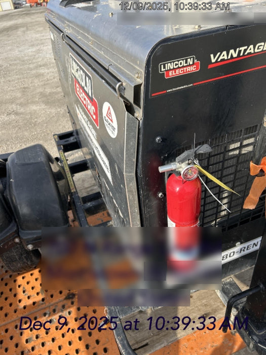 2019 Lincoln Electric Vantage 322 Ready-Pak 3, Two Wheel Trailer, Fender and Light Kit, Cable Rack