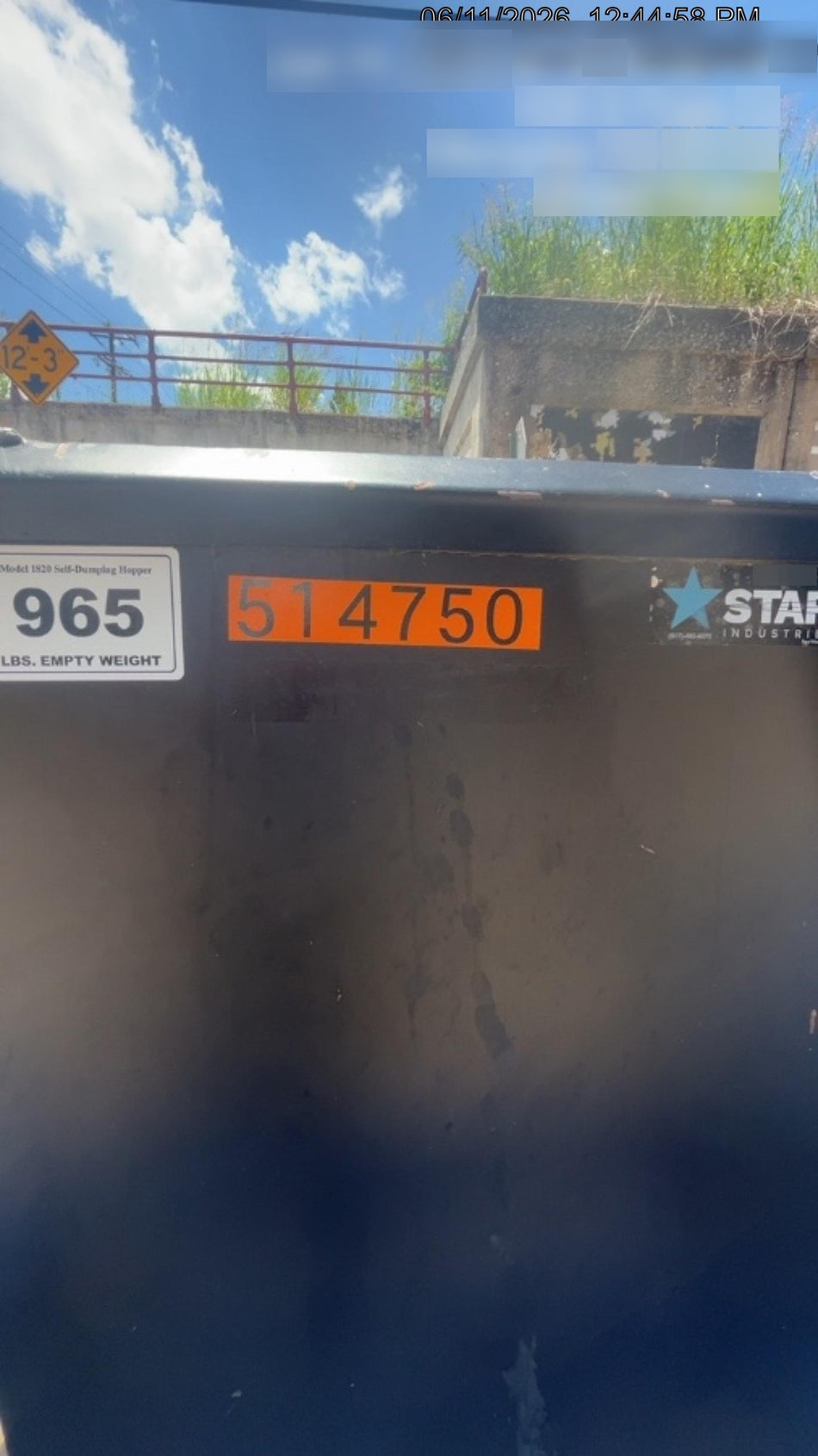 2025 STAR INDUSTRIES M-1820 - Self-Dump Hopper