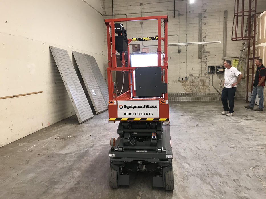 2020 Skyjack SJIII-3219 Solid NM Tires, Half height spring hinged entry gate, Dual Beacons, 800W Inverter