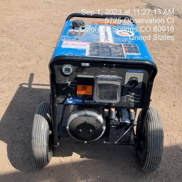 2023 Miller Electric Blue Star 185 Engine Driven Welder, Electric Start, 13 hp, Gas, 6,500 W Peak 907664