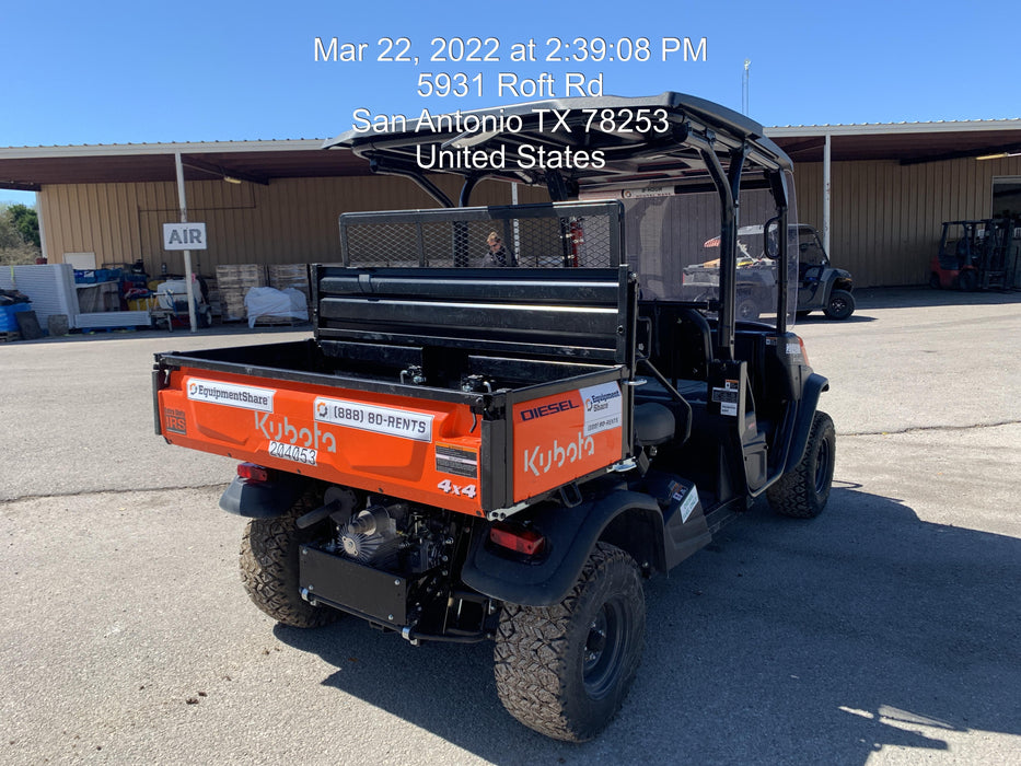 2022 Kubota RTV-X1140W-H Plastic Canopy, Windshield Acrylic Clear, LED Strobe Light, Wire Harness Kit, Back up Alarm