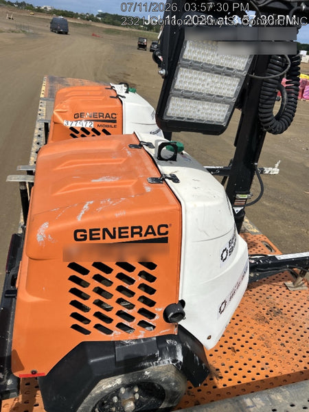 2023 Generac MLT2 Diesel, Flex Switch 120V Input, Powerzone Controller, 
(4) 320W LED Lights, 4kW Generator, 39.9 Gal Fuel Tank, 2" Ball, T3