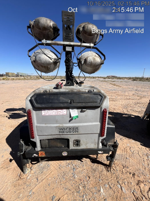 2018 Wacker Neuson LTV6L-MH Wacker Neuson LTV6L Mobile Light Tower w/Fuel Level Sensor Installed