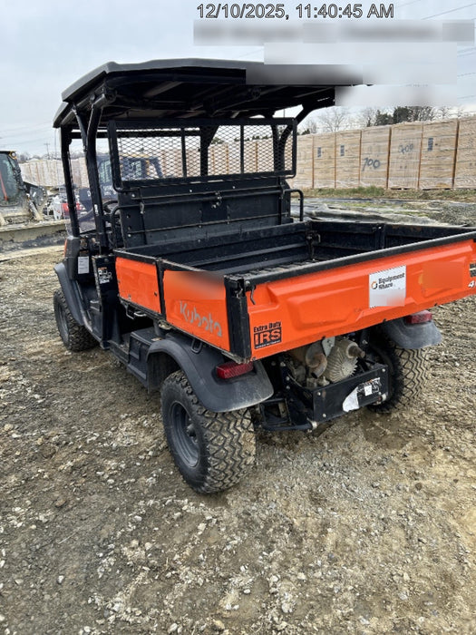 2021 Kubota RTV-X1140W-H Plastic Canopy, Windshield Acrylic Clear, LED Strobe Light, Wire Harness Kit, Back up Alarm