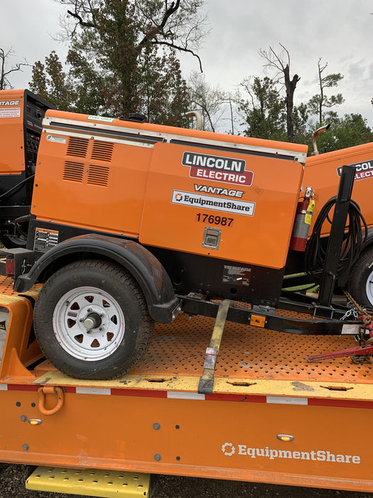 2021 Lincoln Electric Vantage 322 Vantage 322 Ready Pak 3 w/ Decals, ORANGE (includes trailer, cable rack, fender light kit) NO Telematics