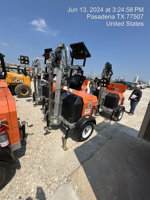 2024 Wanco WLTT-4MM4K Diesel, Deep Sea Controller, Shore Power Plug, Auto Start, (4) 350W LED Floodlights, 4kW Generator, 60 Gal Fuel Tank, 2" Ball, T3