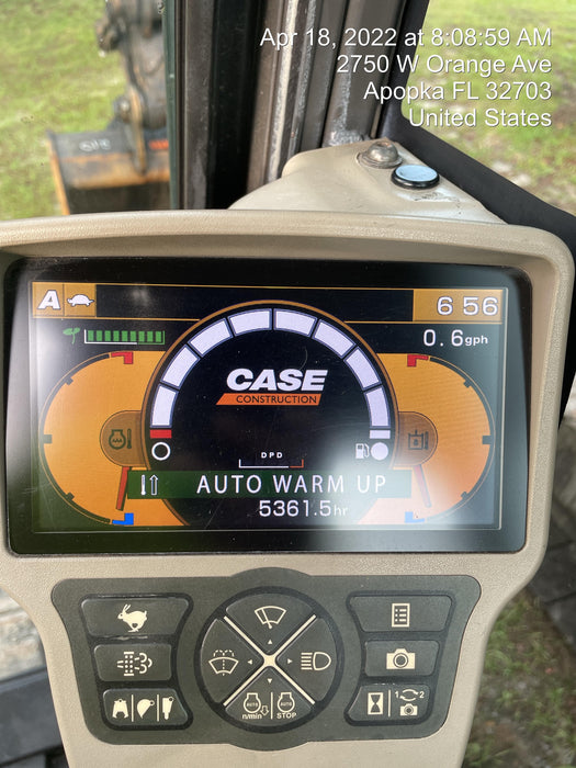 2015 Case CX210C CAB A/C, 9'-8" ARM, STEEL TRACKS, AUX HYD, THUMB