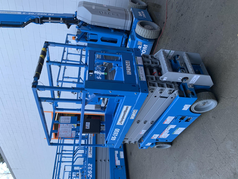 2020 Genie GS-1930 Solid Non Marking Tires, Beacon, Folding rails with half height swing gate, Telematics