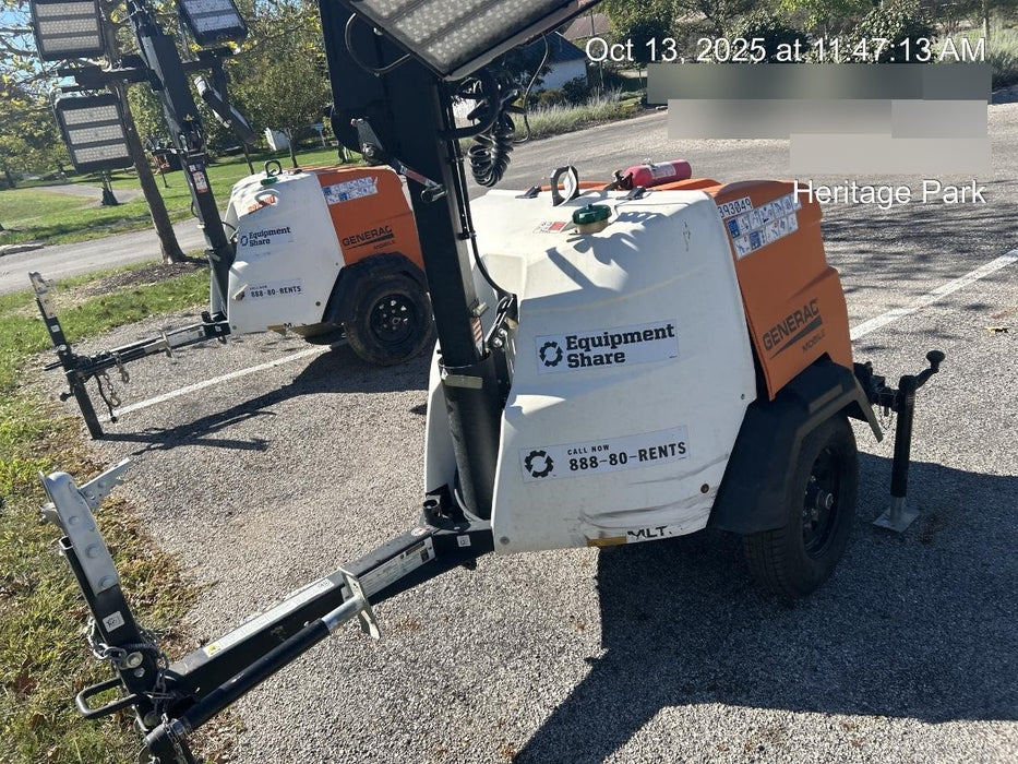 2024 Generac MLT2 Diesel, Flex Switch 120V Input, Powerzone Controller, 
(4) 320W LED Lights, 4kW Generator, 39.9 Gal Fuel Tank, 2" Ball, T3
