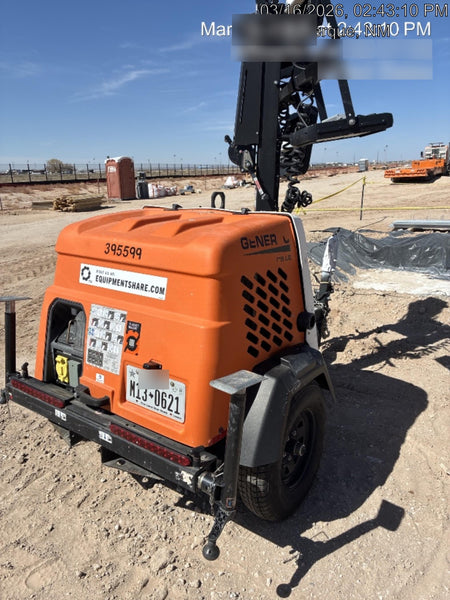 2024 Generac MLT2 Diesel, Flex Switch 120V Input, Powerzone Controller, 
(4) 320W LED Lights, 4kW Generator, 39.9 Gal Fuel Tank, 2" Ball, T3