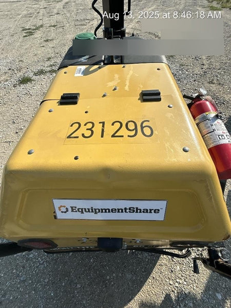 2022 Allmand NLV3GR (4) LED Light Fixture 350W, 23' Vertical Mast, 3kW Prime, Towable, Deep Sea L401, Leveling Jacks, Yanmar T4F 5.8hp
