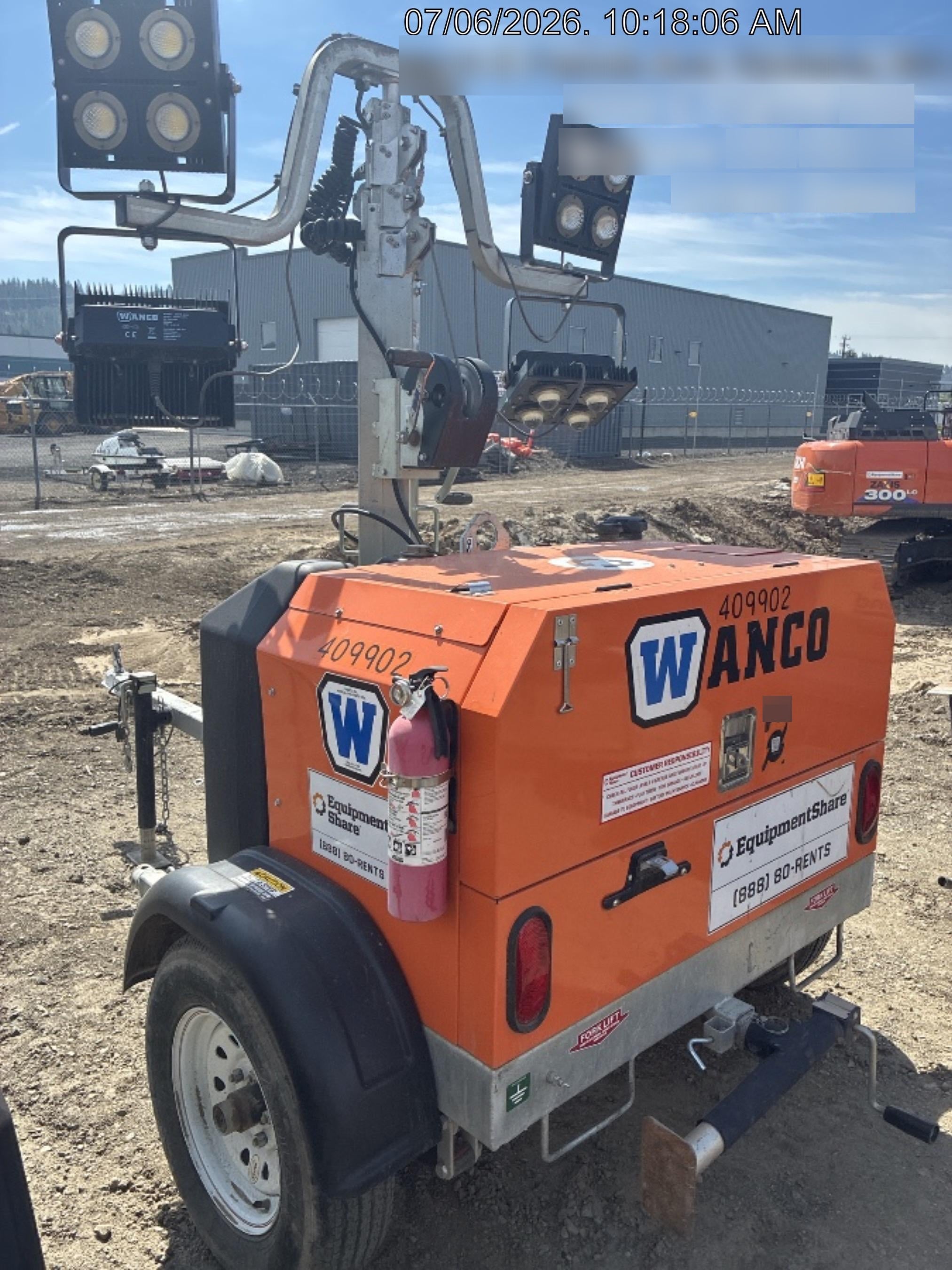2024 Wanco WLTT-4MM4K Diesel, Deep Sea Controller, Shore Power Plug, Auto Start, (4) 350W LED Floodlights, 4kW Generator, 60 Gal Fuel Tank, 2" Ball, T3