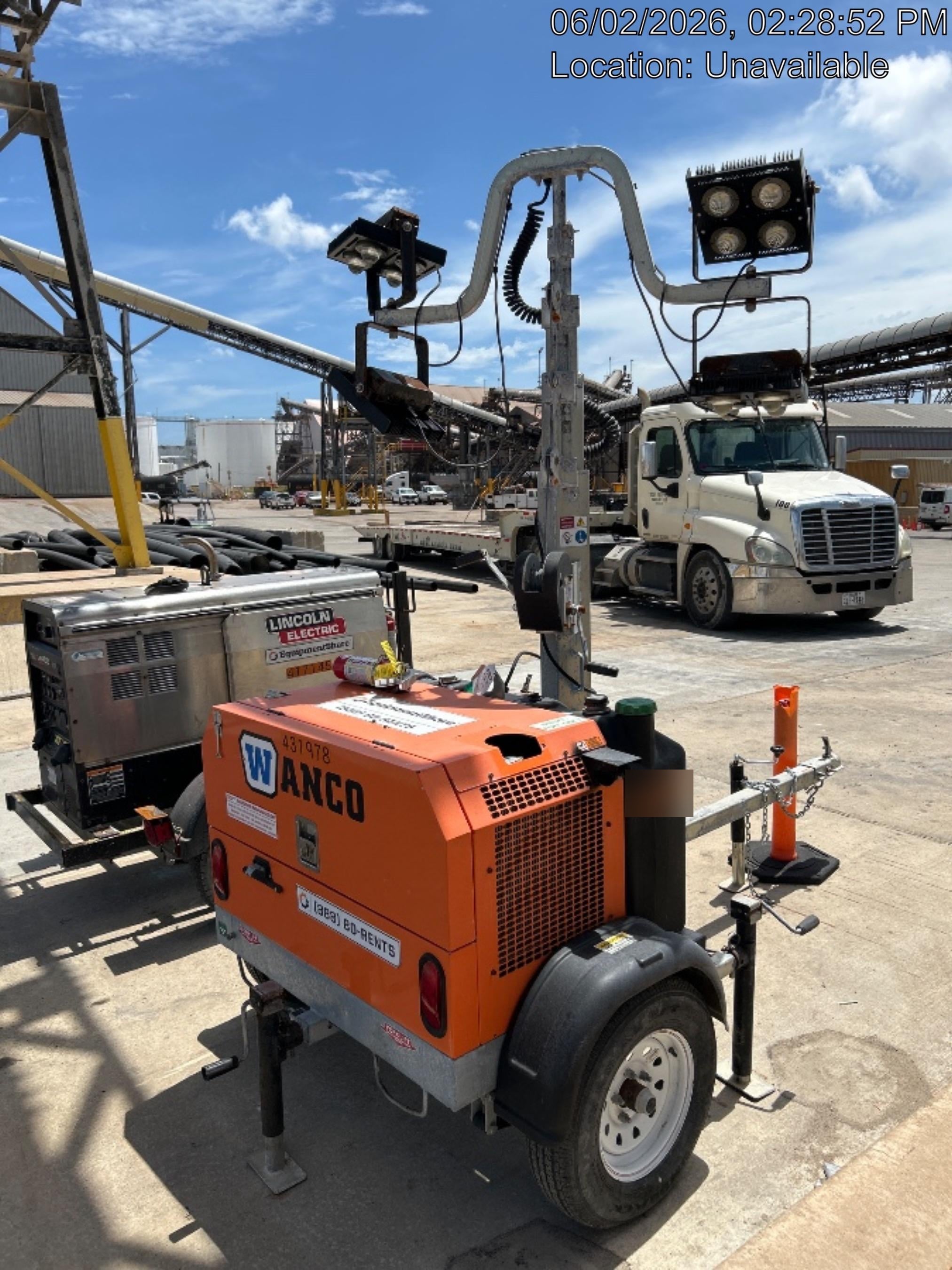 2024 Wanco WLTT-4MM4K Diesel, Deep Sea Controller, Shore Power Plug, Auto Start, (4) 350W LED Floodlights, 4kW Generator, 60 Gal Fuel Tank, 2" Ball, T3