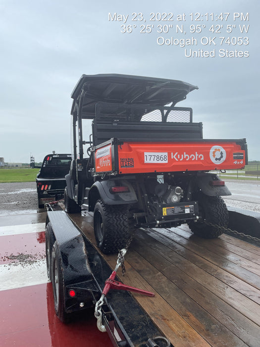 2022 Kubota RTV-X1140W-H Plastic Canopy, Windshield Acrylic Clear, LED Strobe Light, Wire Harness Kit, Back up Alarm