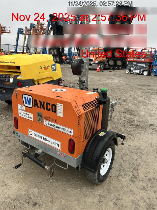 2024 Wanco WLTT-4MM4K Diesel, Deep Sea Controller, Shore Power Plug, Auto Start, (4) 350W LED Floodlights, 4kW Generator, 60 Gal Fuel Tank, 2" Ball, T3