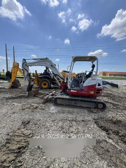 2019 Takeuchi TB260 Takeuchi TB260 Canopy w/Rubber Tracks, Auxiliary Hydraulics, Standard Blade, Manual QC