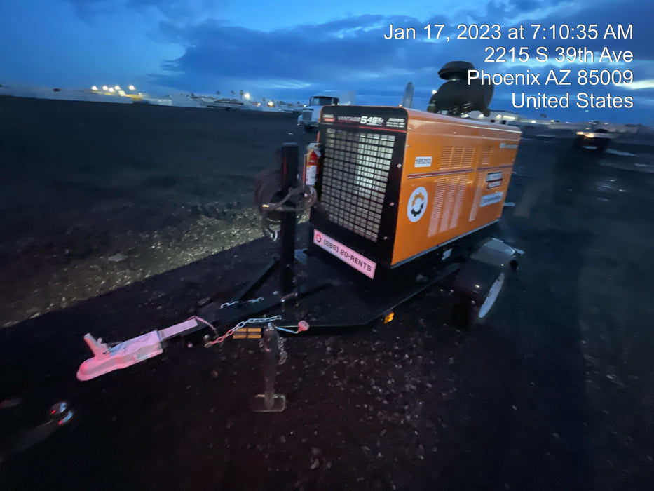 2021 Lincoln Electric Vantage 549X Ready Pak 3, ORANGE (includes trailer, cable rack, fender light kit)