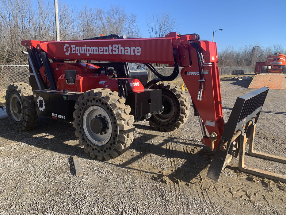 2020 Manitou MTA8044 Cab/Heat/Air, Solid Tires, Work Lights, Beacon, Aux Hydraulics, Back up Alarm, Lifting Eye, Mirrors, ES Keypad