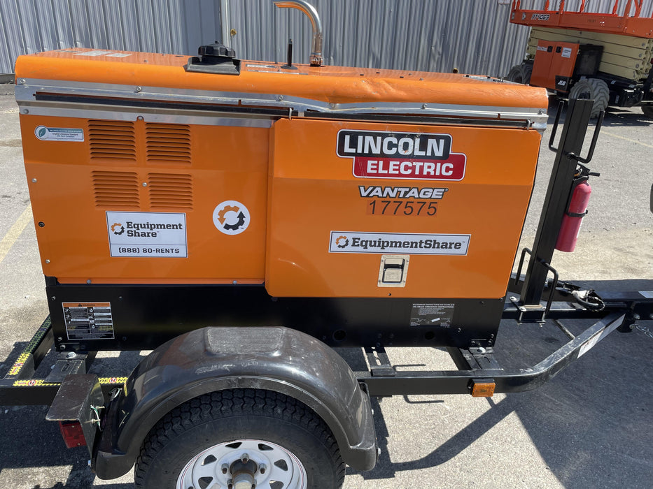 2021 Lincoln Electric Vantage 322 Vantage 322 Ready Pak 3 w/ Decals, ORANGE (includes trailer, cable rack, fender light kit) NO Telematics