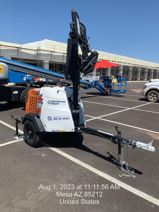 2023 Generac MLT2 Diesel, Flex Switch 120V Input, Powerzone Controller, (4) 320W LED Lights, 4kW Generator, 39.9 Gal Fuel Tank, 2" Ball, T3