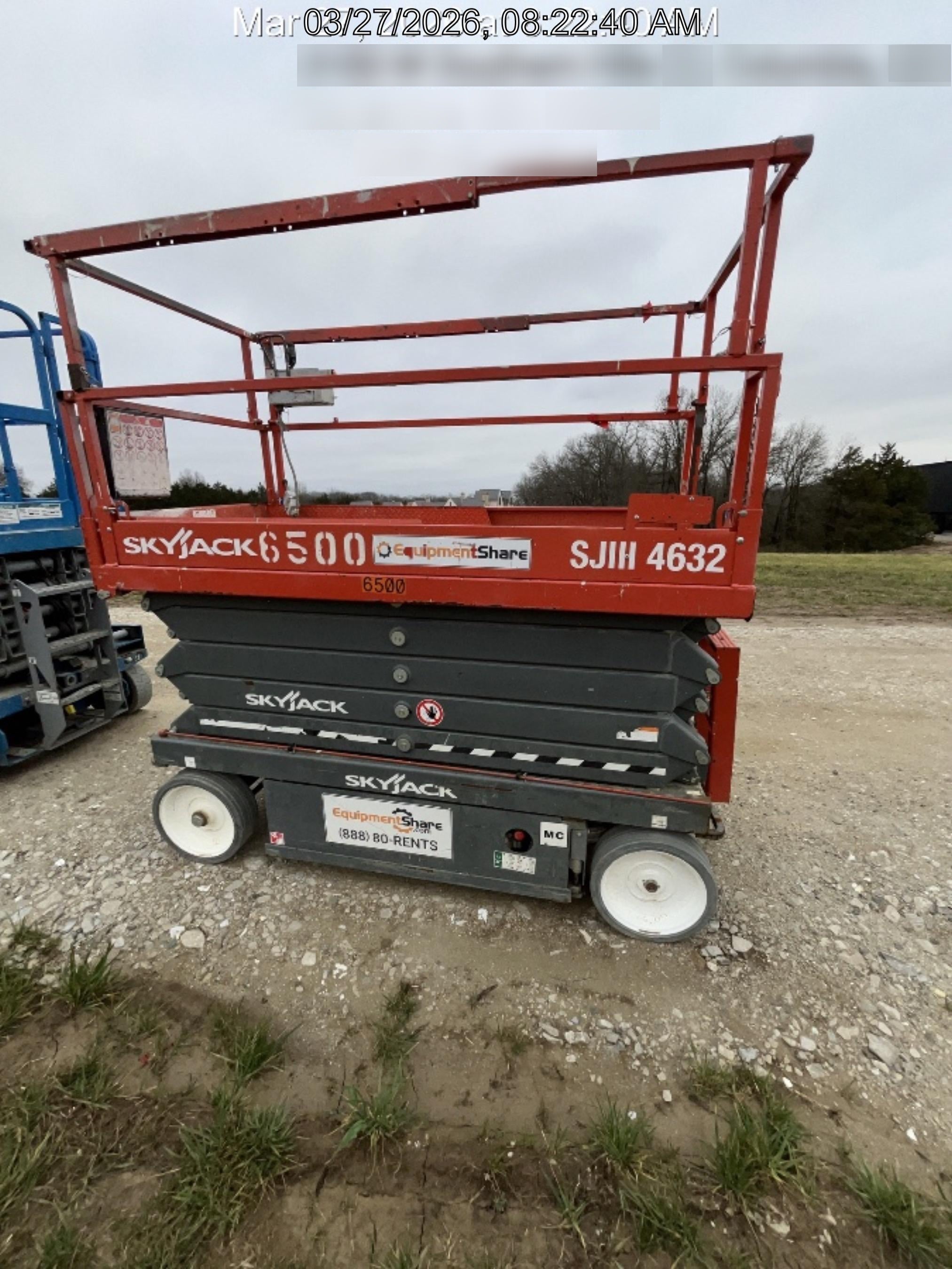 2017 Skyjack SJIII-4632 Skyjack SJ4632, Trojan Battery Set, Extended Warranty 5yr/5k hr