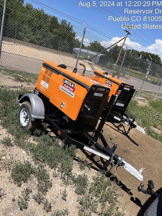 2022 Lincoln Electric LE400 Kubota V1505, Trlr, Cable Rack, Light Kit, ES Decals, T3