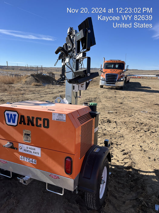 2024 Wanco WLTT-4MM4K Diesel, Deep Sea Controller, Shore Power Plug, Auto Start, (4) 350W LED Floodlights, 4kW Generator, 60 Gal Fuel Tank, 2" Ball, T3