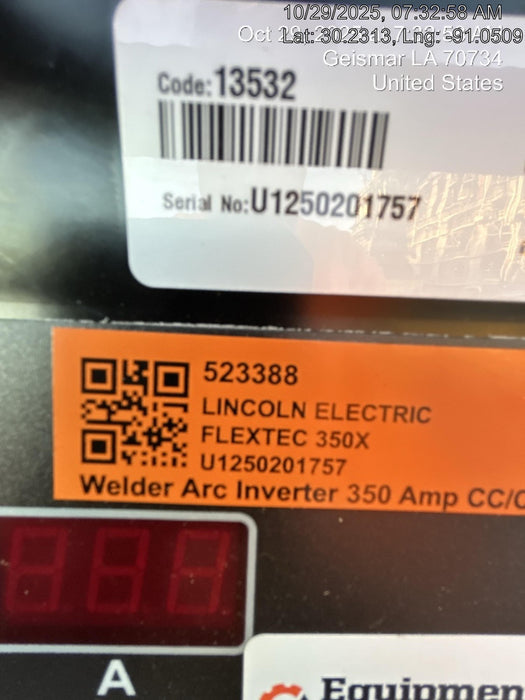 2025 LINCOLN ELECTRIC FLEXTEC 350X