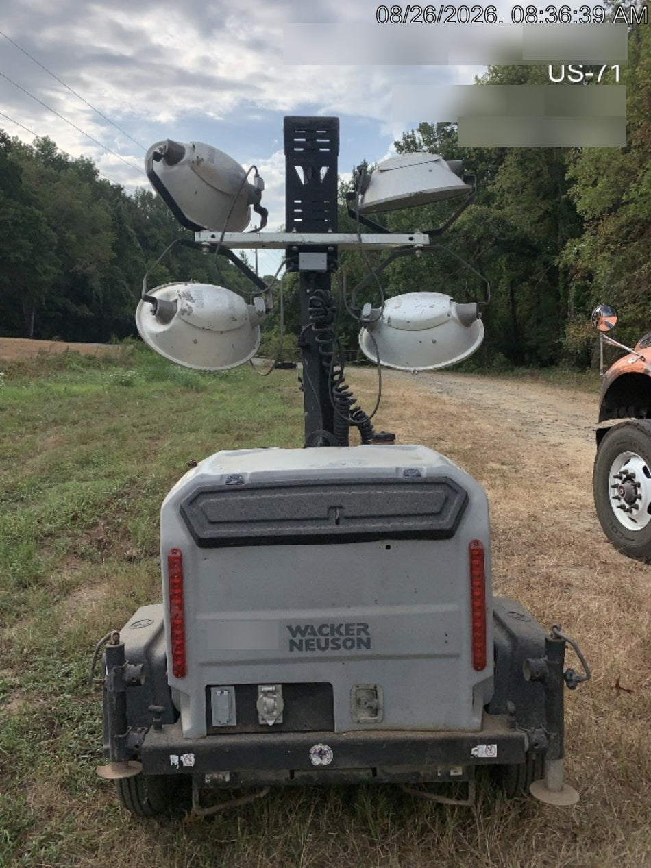 2019 Wacker Neuson LTV6L-MH Mobile Light Tower w/Fuel Level Sensor Installed