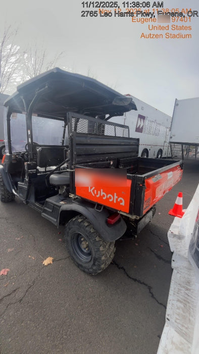 2022 Kubota RTV-X1140W-H Plastic Canopy, Windshield Acrylic Clear, LED Strobe Light, Wire Harness Kit, Back up Alarm