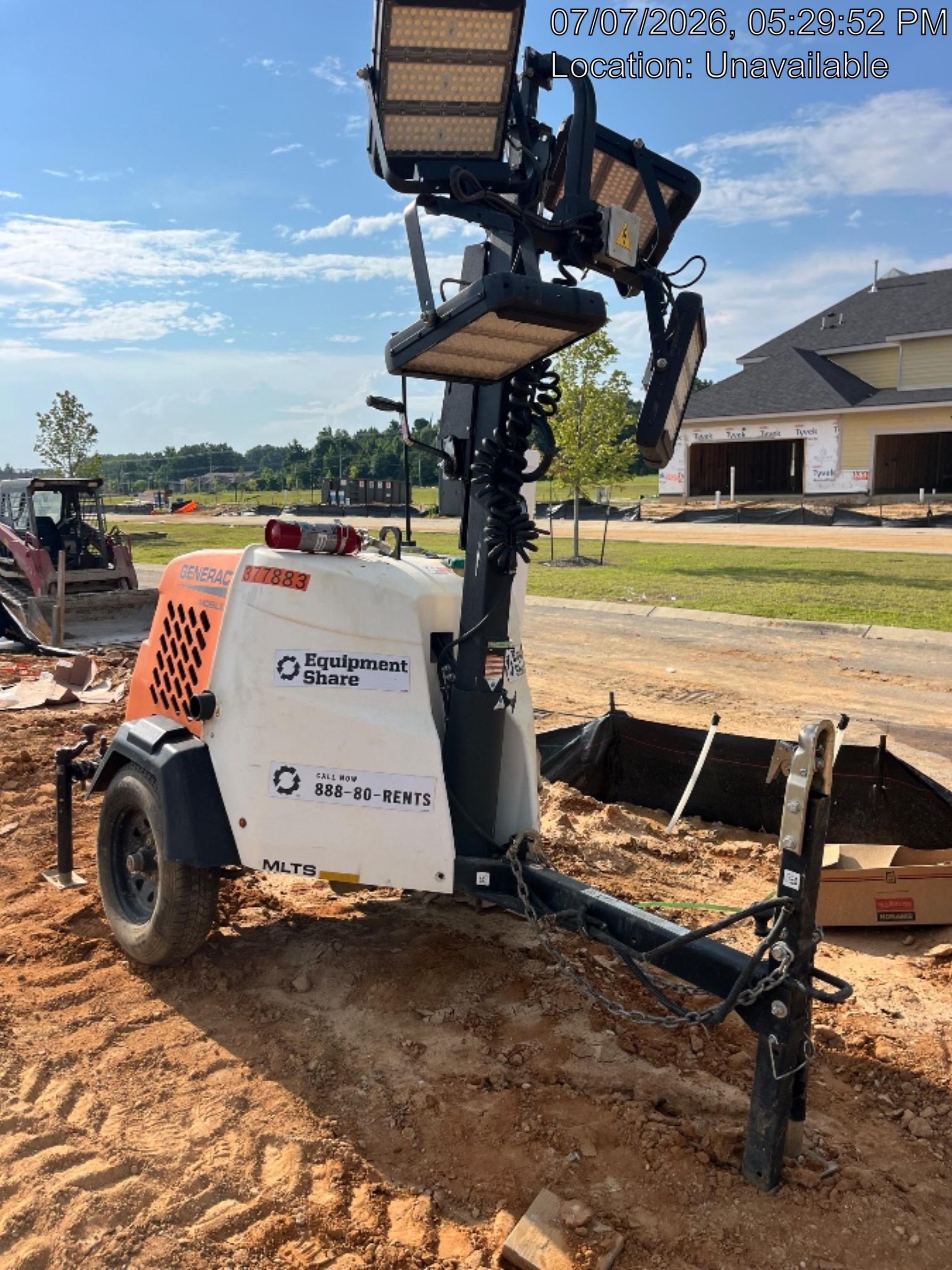 2023 Generac MLT2 Diesel, Flex Switch 120V Input, Powerzone Controller, 
(4) 320W LED Lights, 4kW Generator, 39.9 Gal Fuel Tank, 2" Ball, T3
