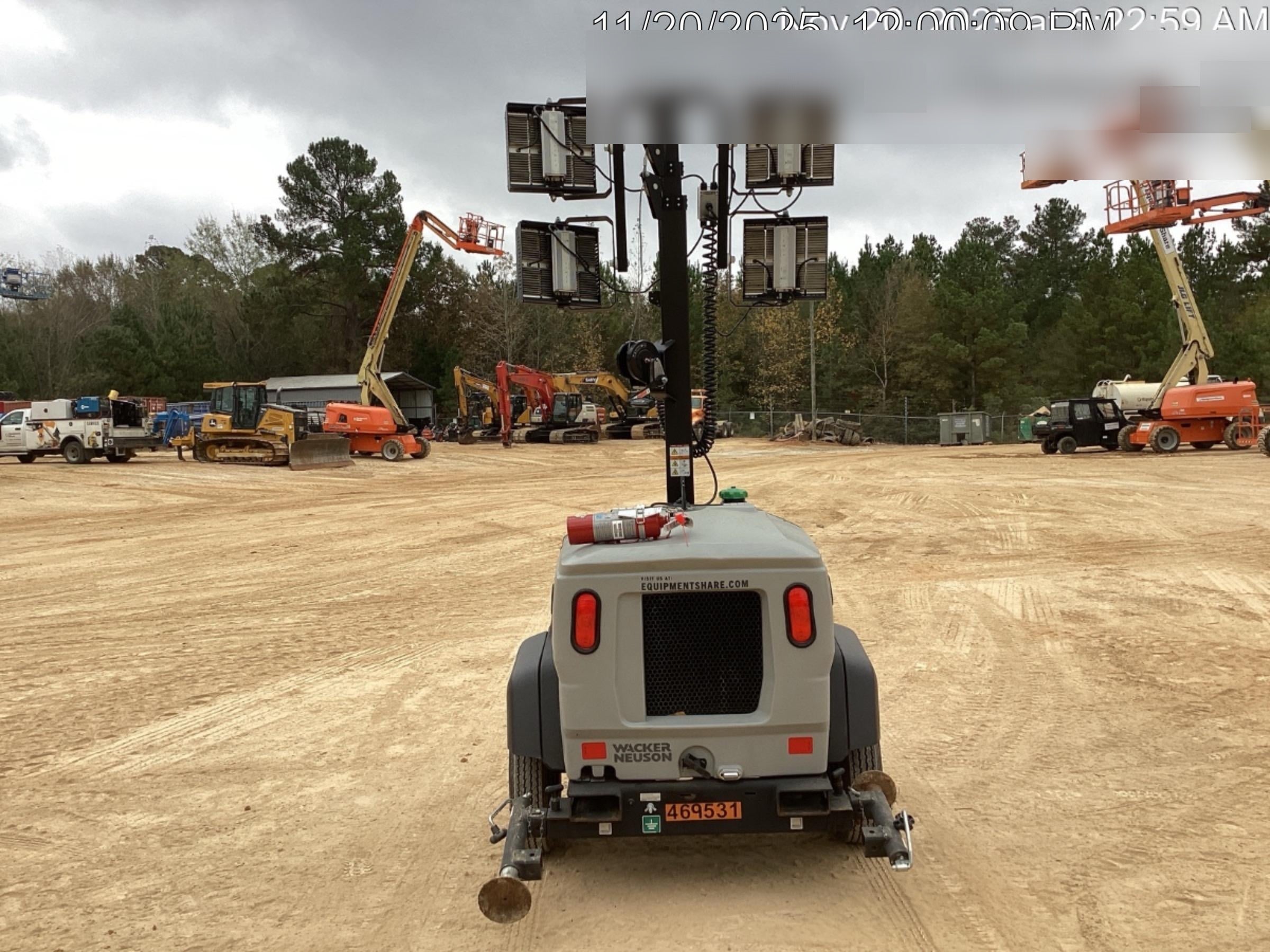 2024 Wacker Neuson LTT4 Diesel, Kohler KDW702, Deep Sea Controller, Auto Start, LED 320W, Bypass Outlet, T3