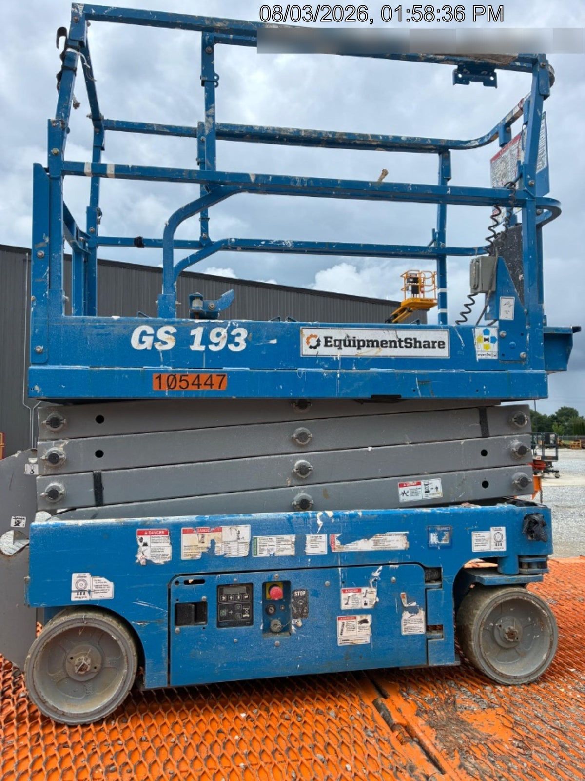 2020 Genie GS-1930 Solid Non Marking Tires, Beacon, Folding rails with half height swing gate