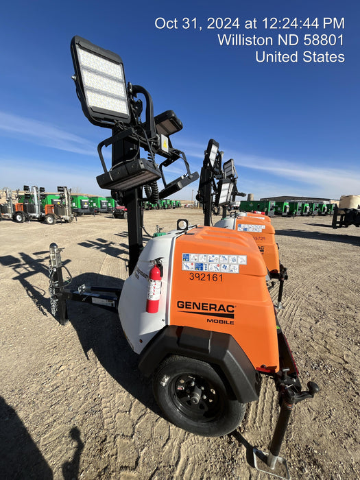 2024 Generac MLT2 Diesel, Flex Switch 120V Input, Powerzone Controller, 
(4) 320W LED Lights, 4kW Generator, 39.9 Gal Fuel Tank, 2" Ball, T3