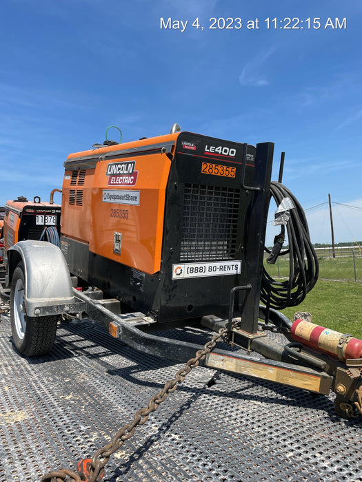 2022 Lincoln Electric LE400 Kubota V1505, Trlr, Cable Rack, Light Kit, ES Decals, T3